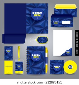 Stationery set design / Stationery template / Corporate identity design vector.