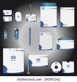 Stationery set design, Stationery template, Corporate identity design vector 