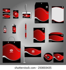 Stationery set design, Stationery template, Corporate identity design vector 