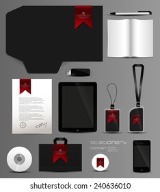 Stationery set design-geometric