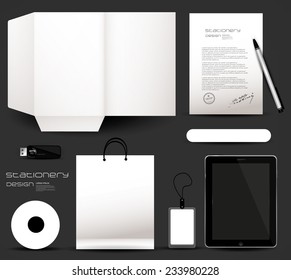 Vorlage für Briefpapier-Set-Design-Identität