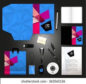 Stationery set design-identity template
