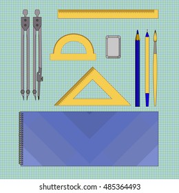 stationery set of ten items
