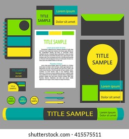 Stationery  set in vector format.