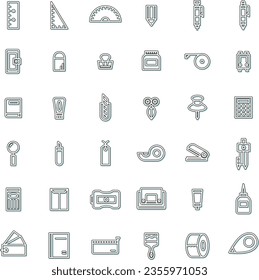 Icono de ilustración simple conjunto de colores sombra de color azul