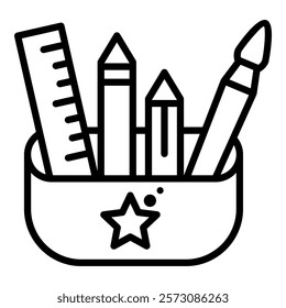 Stationery Simple Vector Icon Collection