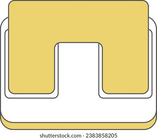 Stationery single item illustration icon hole punch