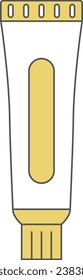 Stationery single item illustration icon Tube glue