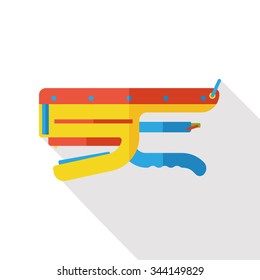 stationery stapler flat icon