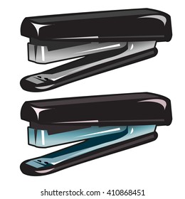 Stationery stapler. Vector illustration.