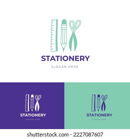 stationery store logo template design