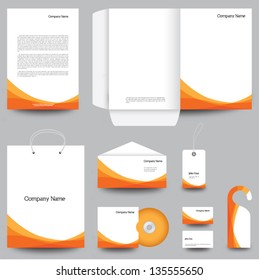 Stationery template design