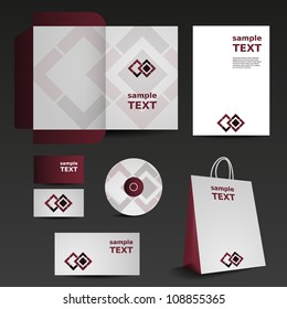 Stationery template design - business set