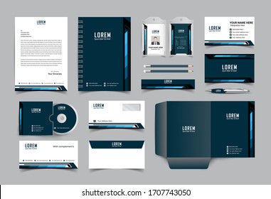 Stationery template design. corporate identity business set eps,10