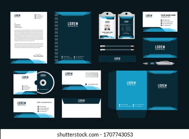 Stationery template design. corporate identity business set eps,10