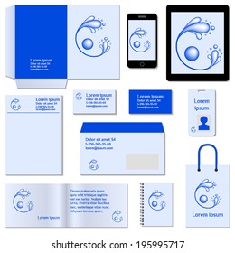 Stationery template design. Documentation for business.