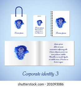 Stationery template design. Documentation for business.
