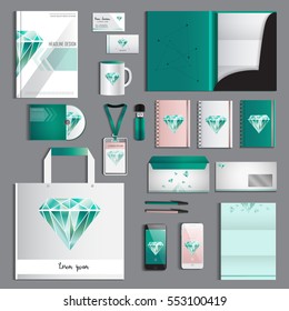 Stationery template design. Documentation for business.