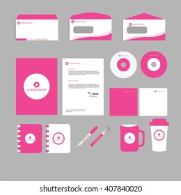 stationery template design. Documentation for business.vector illustration.