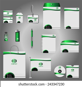 Stationery template design vector 