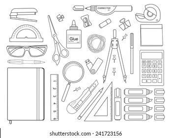 Office Tools Draw Stock Illustrations – 5,251 Office Tools Draw