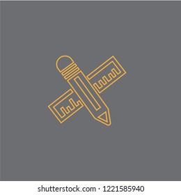 Stationery vector icon