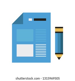 Stationery vector icon