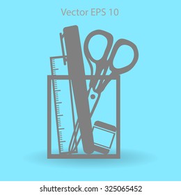 stationery vector icon