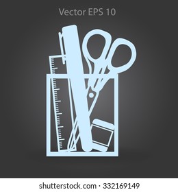 stationery vector icon