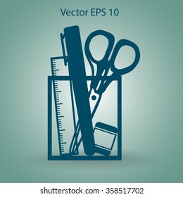 stationery vector icon