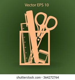 stationery vector icon
