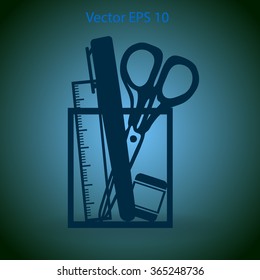 stationery vector icon