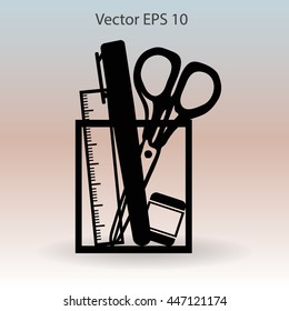 stationery vector icon