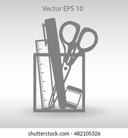 stationery vector icon