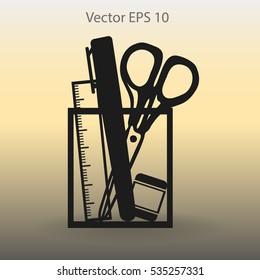 stationery vector icon