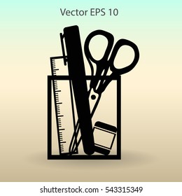 stationery vector icon