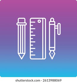 Stationery vector icon. Can be used for printing, mobile and web applications.