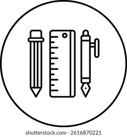 Stationery vector icon. Can be used for printing, mobile and web applications.