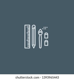 Stationery vector icon. Stationery concept stroke symbol design. Thin graphic elements vector illustration, outline pattern for your web site design, logo, UI. EPS 10.