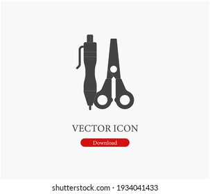 Stationery vector icon. Editable stroke. Symbol in Line Art Style for Design, Presentation, Website or Apps Elements, Logo. Pixel vector graphics - Vector