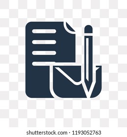 Stationery vector icon isolated on transparent background, Stationery transparency concept can be used web and mobile
