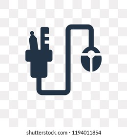 Stationery vector icon isolated on transparent background, Stationery transparency concept can be used web and mobile