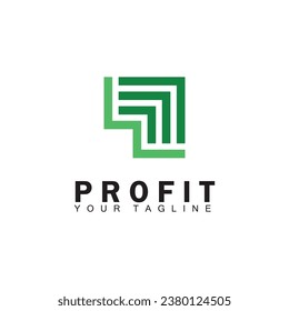 Statistic bar finance logo vector illustration template design