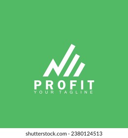 Statistic bar finance logo vector illustration template design