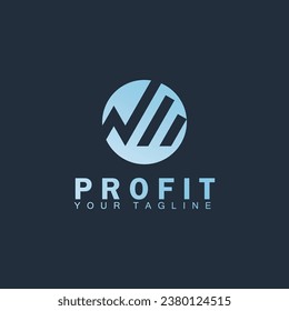 Statistic bar finance logo vector illustration template design