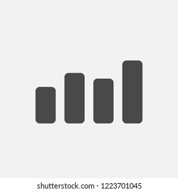 Statistic Bars for financial earning and growth