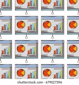 statistic bars presentation business in the company background