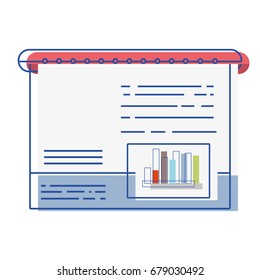 statistic bars presentation business in the company