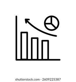 statistic business analytics line style
