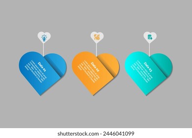 Diseño de elementos infográficos de Vector de presentación de negocios estadísticos.